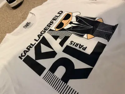 Polera Blanca Karl Lagerfeld Estampada - miniatura 2
