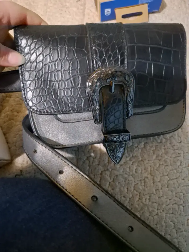 Cartera de cuero negra Freedom - 2