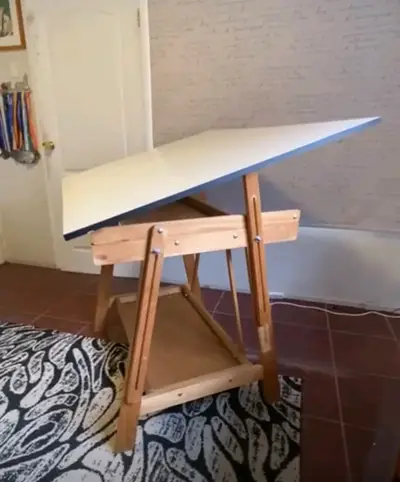 Mesa de dibujo inclinable de madera - miniatura 3