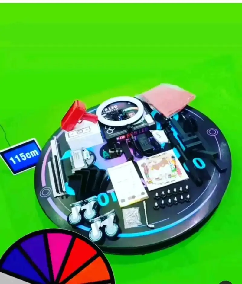 Plataforma giratoria 360 para fotografía y video - 2