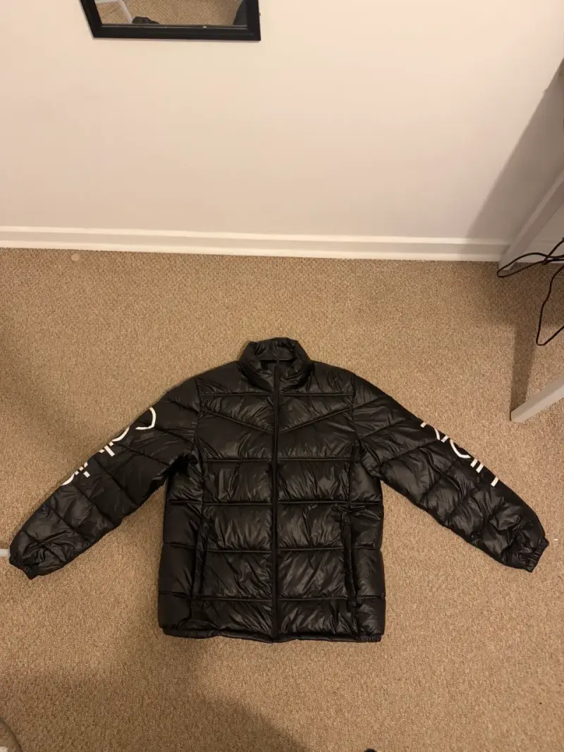 Chaqueta acolchada negra Calvin Klein para hombre - 1