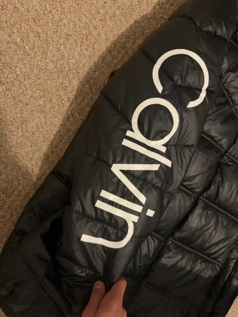 Chaqueta acolchada negra Calvin Klein para hombre - 3