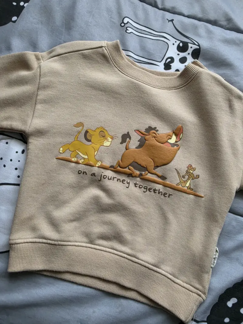 Polerón infantil Simba y Pumba beige - 2