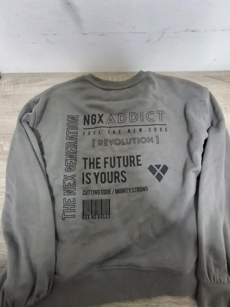 Polerón gris NGX con logo - 3