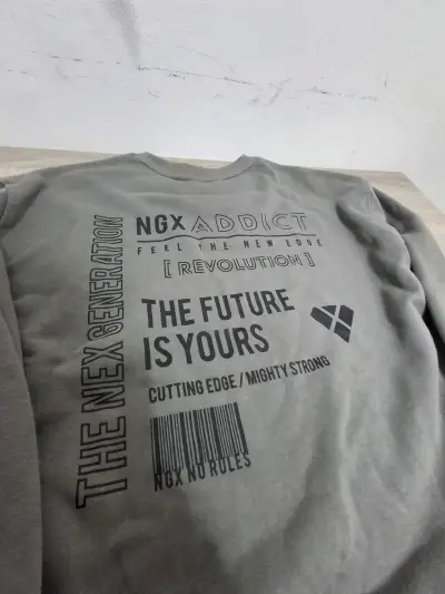 Polerón gris NGX con logo - miniatura 4