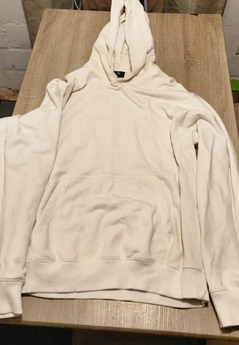 Polerón con capucha blanco unisex - 1