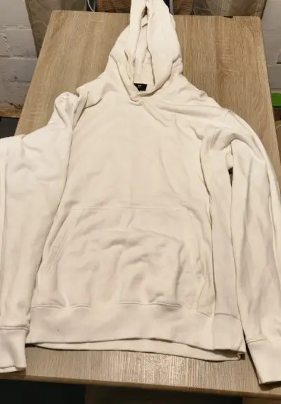 Polerón con capucha blanco unisex - miniatura 1