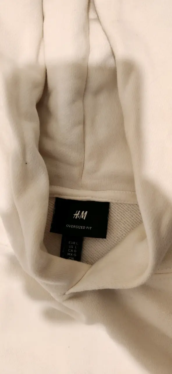 Polerón con capucha blanco unisex - 3