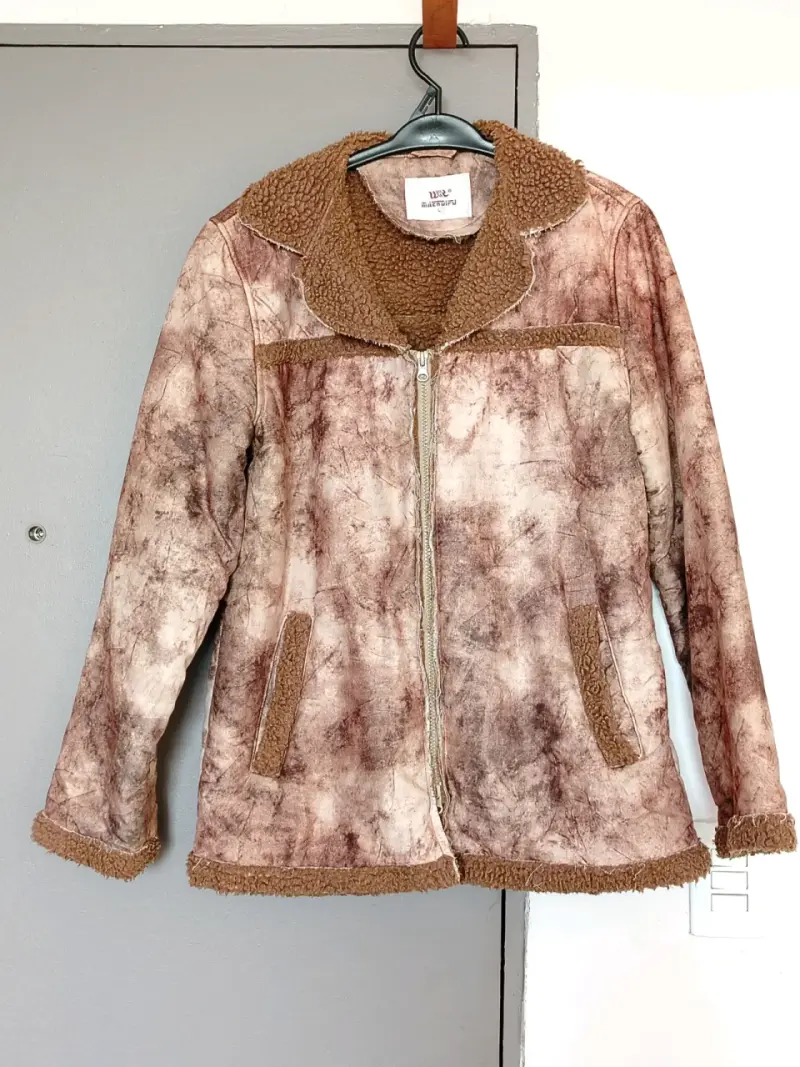 Chaqueta de invierno con forro de lana marrón - 1