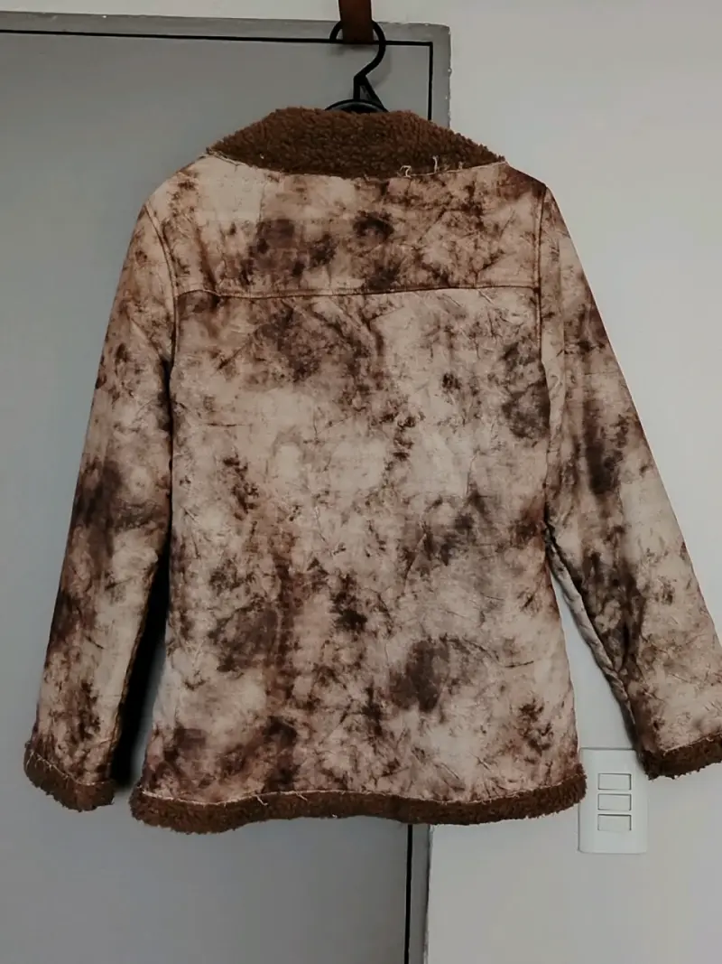 Chaqueta de invierno con forro de lana marrón - 2