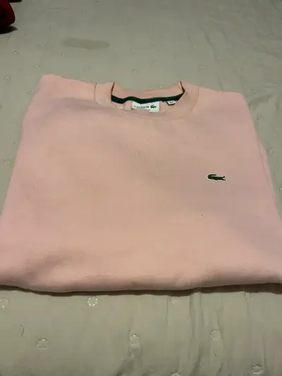 Polerón rosado Lacoste de algodón - miniatura 1