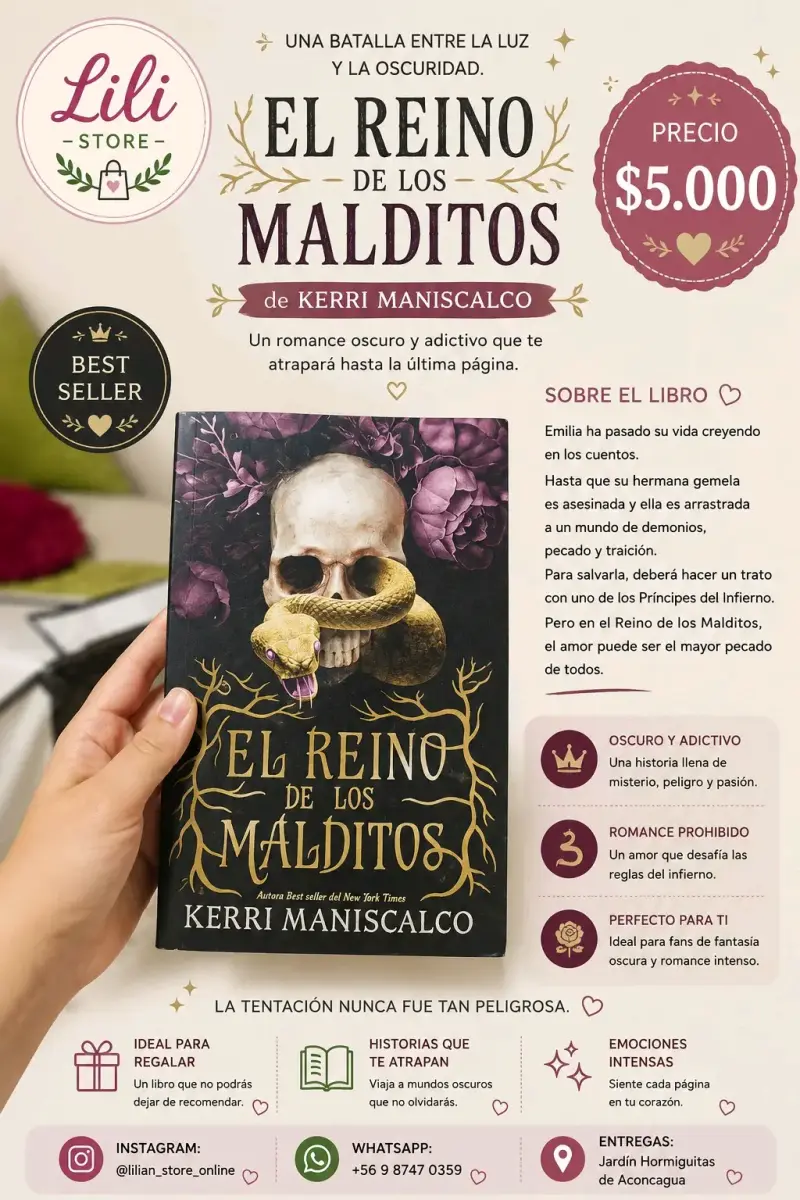 Libro 'El Reino de los Malditos' de Kerri Maniscalco