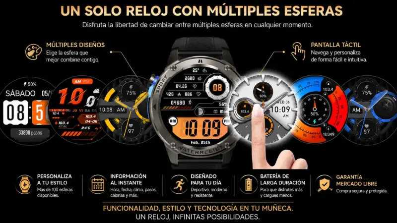 Smartwatch DM56 GPS Deportivo Resistente agua - 5