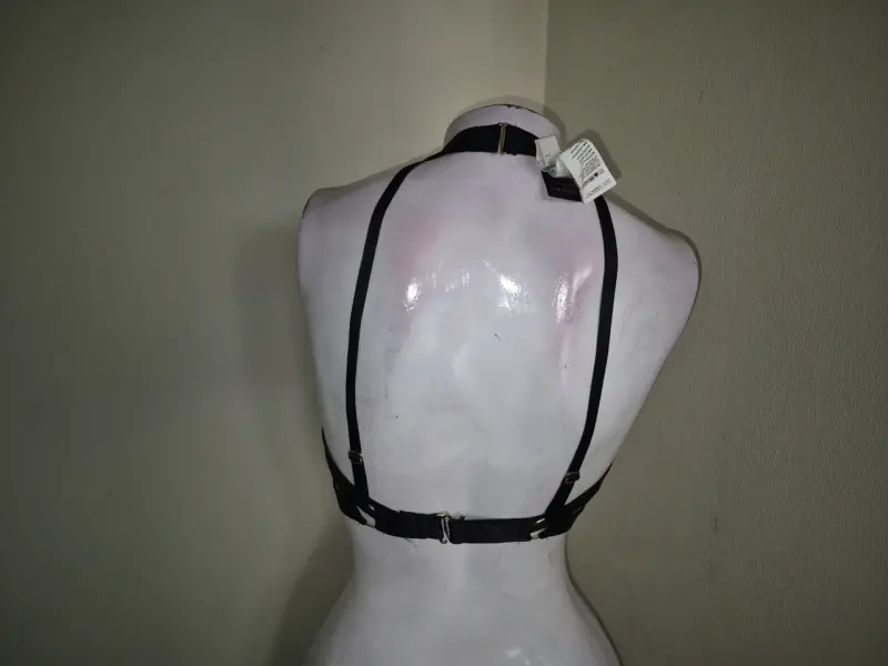 Arnés de lencería negro estilo bondage - 3