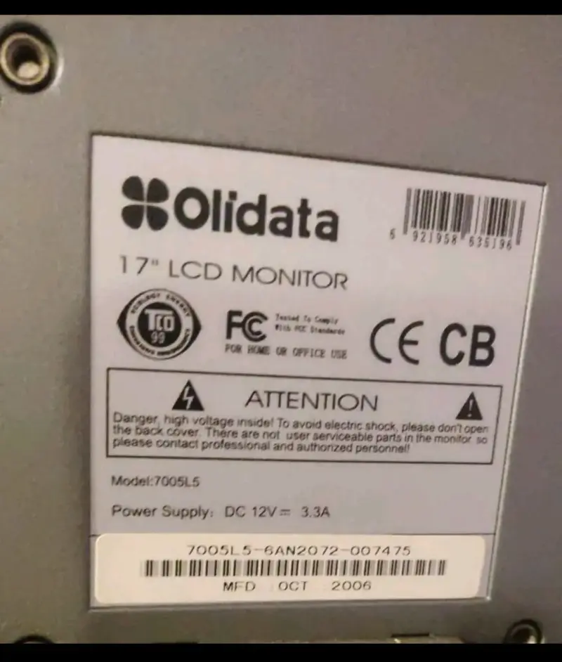 Monitor LCD Olidata 19 pulgadas en buen estado - 4