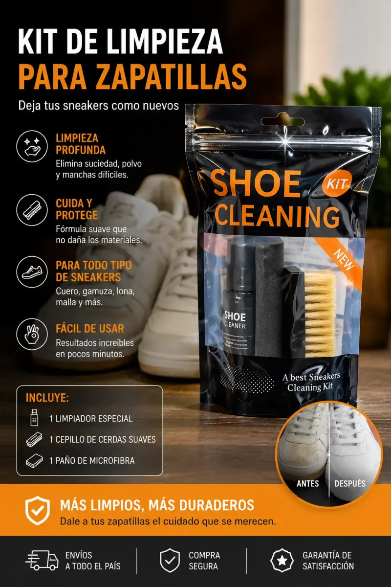 Kit de limpieza para zapatillas y sneakers