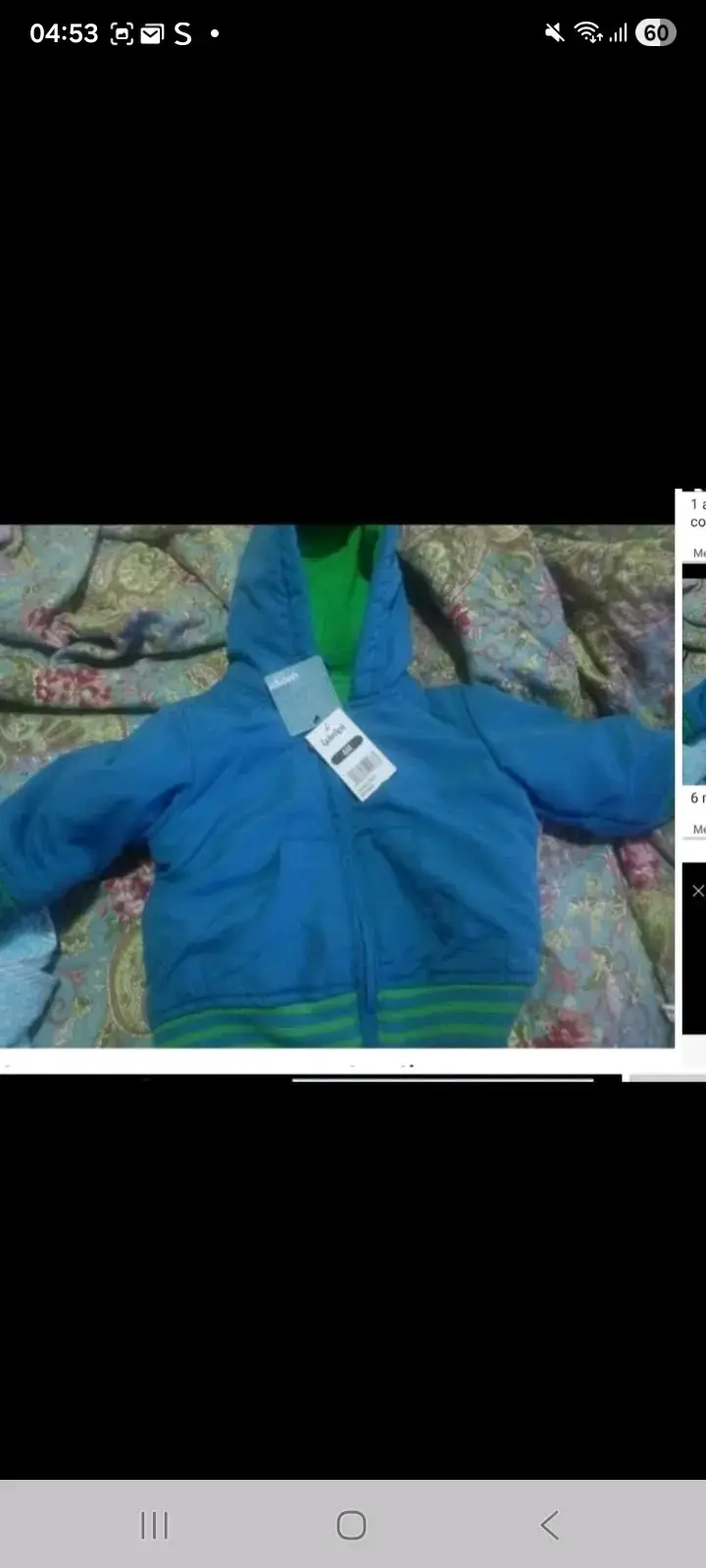 Chaqueta azul para niño con capucha