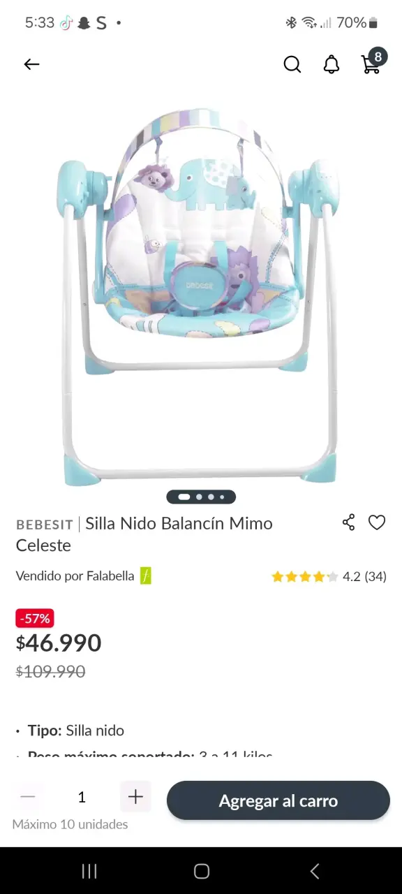 Columpio para bebé con juguetes colgantes - 4