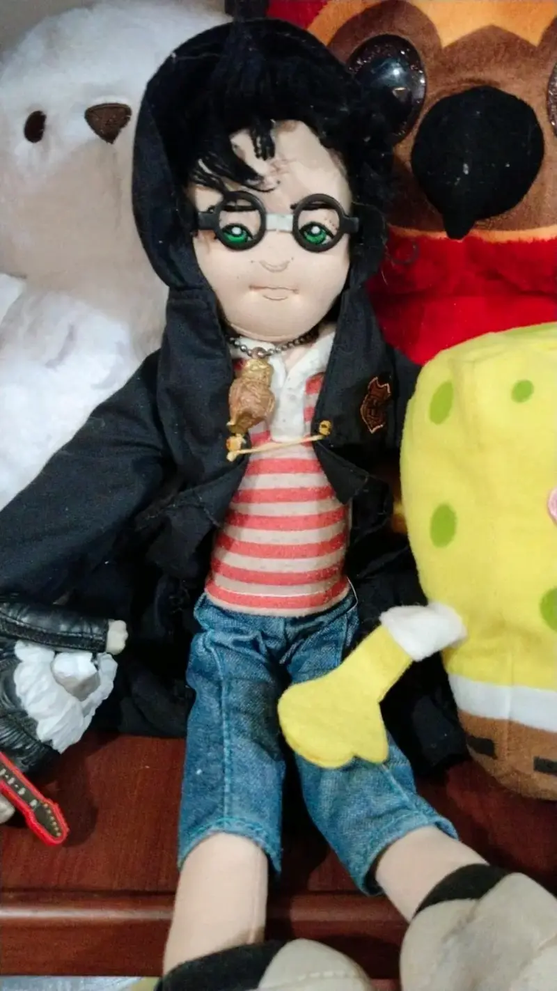 Muñeco de Peluche Mago con Gafas y Capa