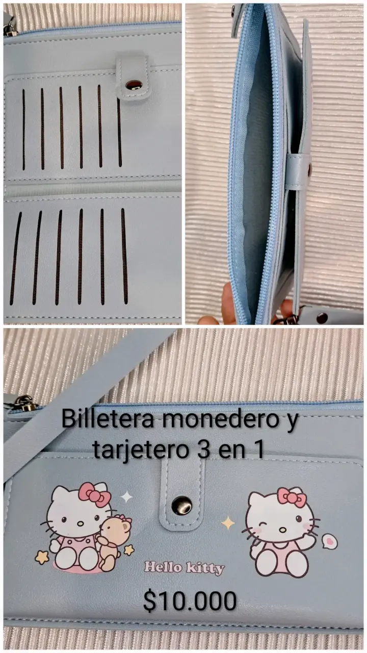 Cartera Hello Kitty azul con correa - 3
