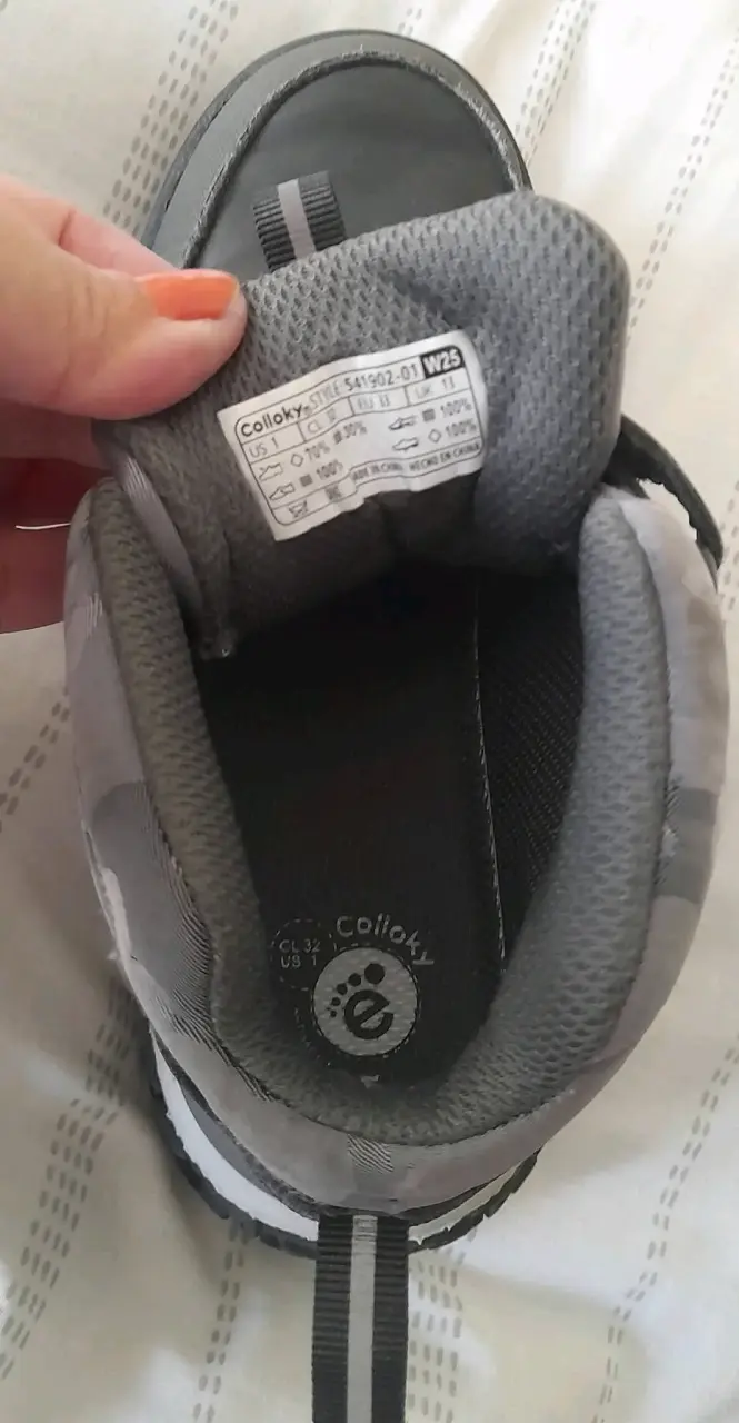 Botas de senderismo para niños en color gris - 2