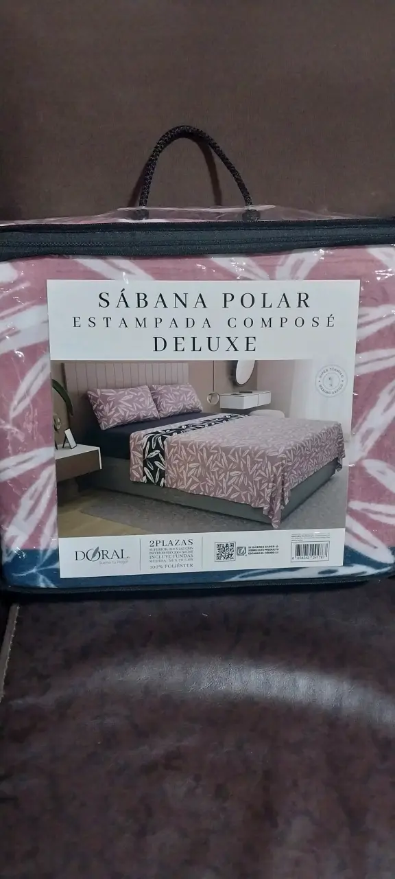 Sábana polar estampada 2 plazas Doral - 1
