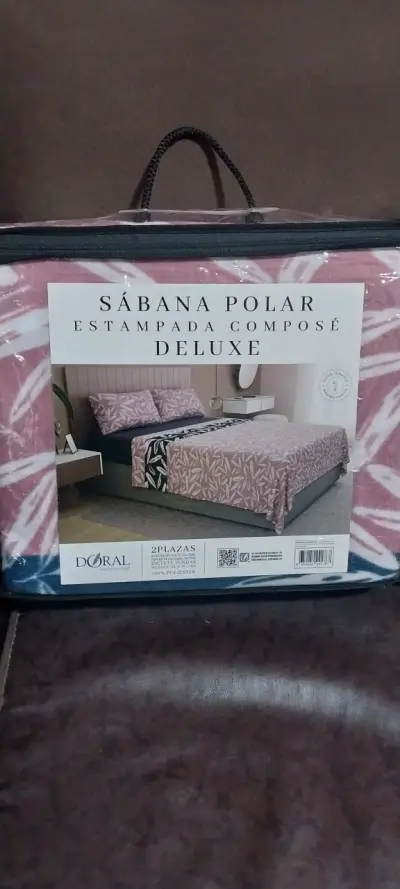 Sábana polar estampada 2 plazas Doral - miniatura 1