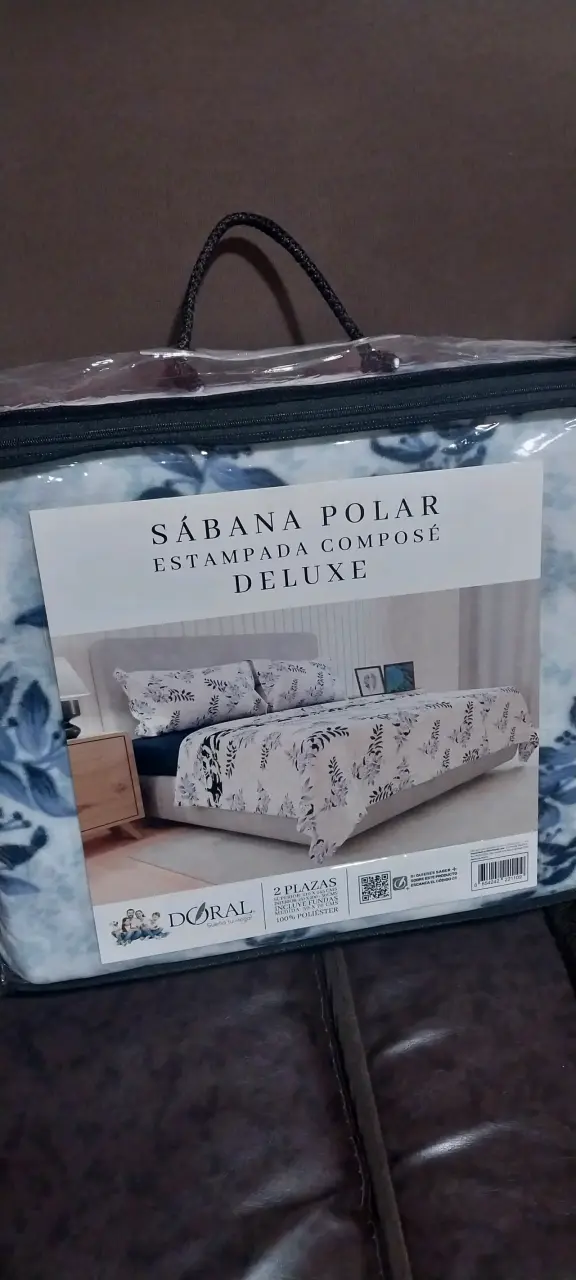Sábana polar estampada 2 plazas Doral - 2