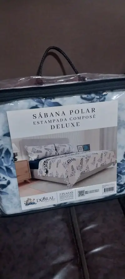 Sábana polar estampada 2 plazas Doral - miniatura 2