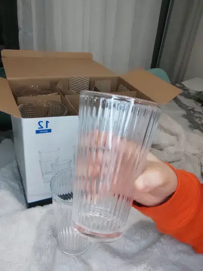 Set de 12 vasos largos de vidrio Mainstays - miniatura 3