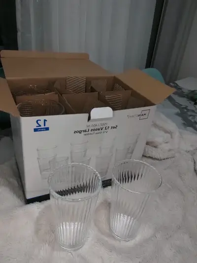 Set de 12 vasos largos de vidrio Mainstays - miniatura 5