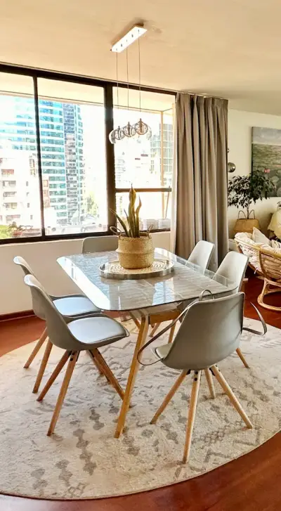 Mesa de comedor Homy – Cubierta de vidrio - miniatura 2
