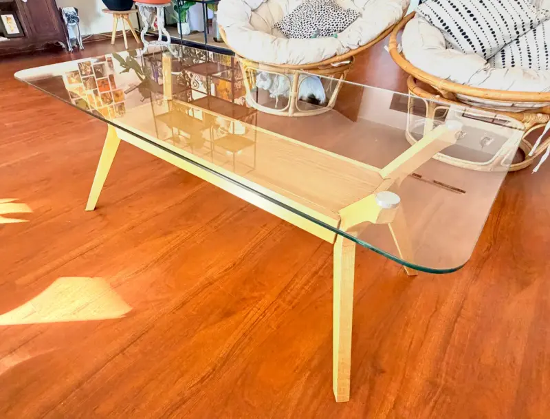 Mesa de centro Homy de vidrio 120 x 50 - 2