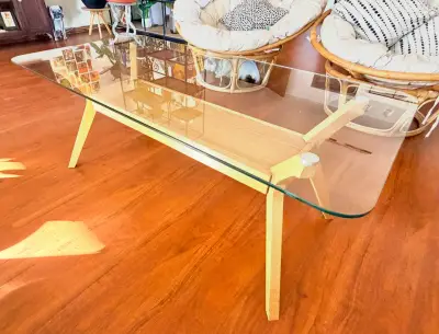 Mesa de centro Homy de vidrio 120 x 50 - miniatura 2