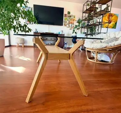 Mesa de centro Homy de vidrio 120 x 50 - miniatura 3