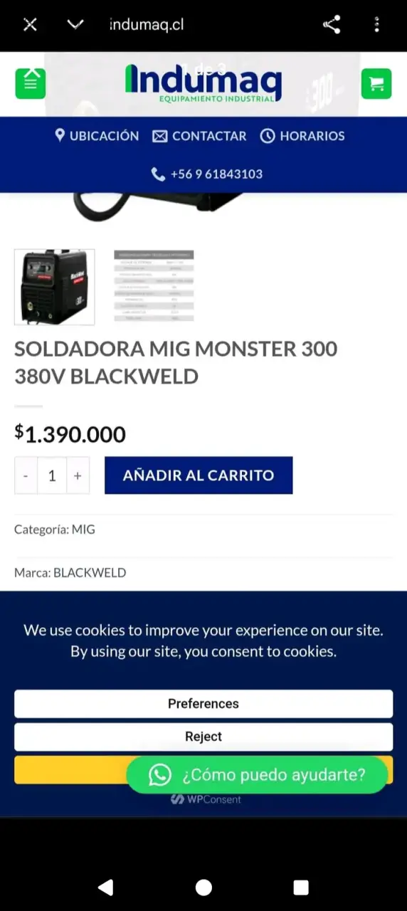 Soldadora BlackWeld Monster 300 MIG TIG MMA - 3