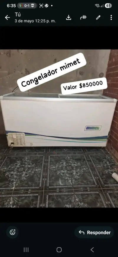 Congelador Mimet en buen estado - miniatura 1