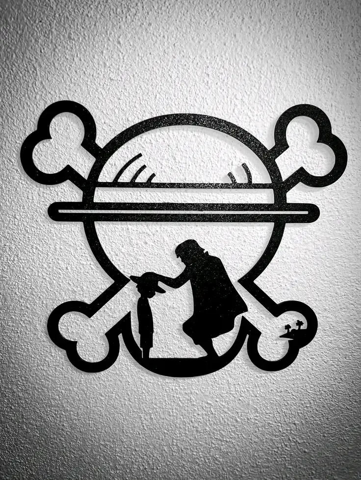 Decoración de pared metálica One Piece - 1