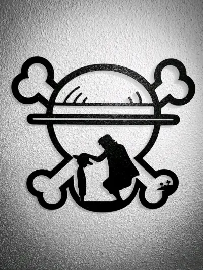 Decoración de pared metálica One Piece - miniatura 1