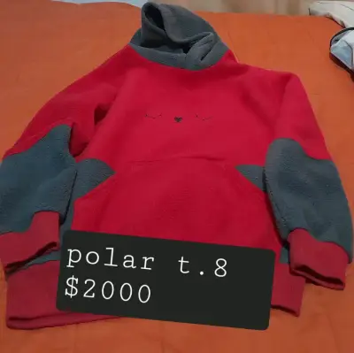 Polerón de lana gris talla 8-10 para niños - miniatura 4
