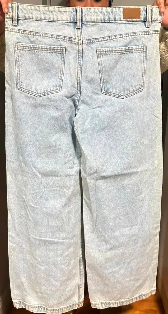 Jeans de mezclilla claros para hombre talla 44 - 2