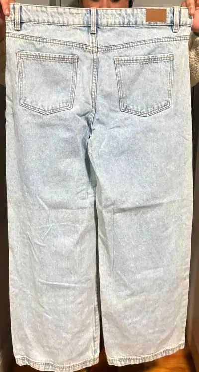 Jeans de mezclilla claros para hombre talla 44 - miniatura 2