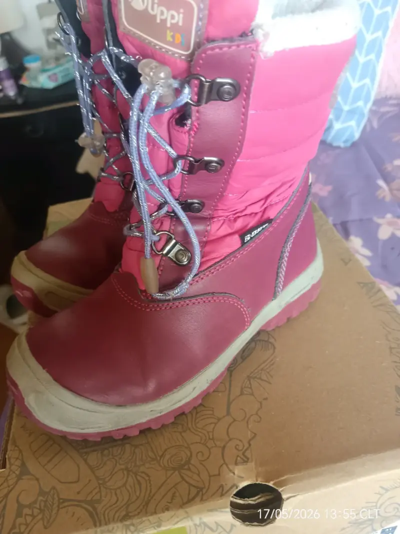 Botines para niña Lippi color frambuesa - 3