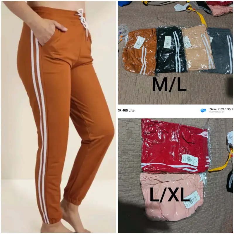 Pantalones deportivos unisex con franjas laterales