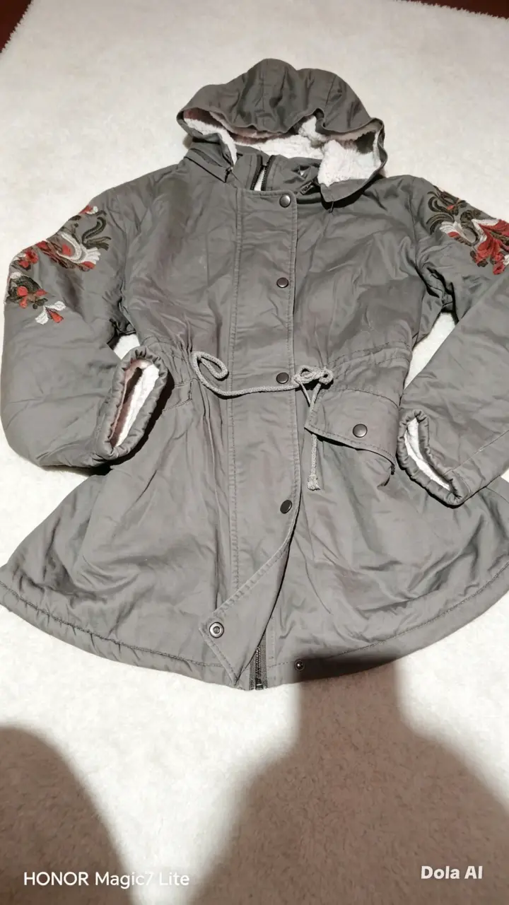 Chaqueta de pana roja con forro de lana Isamo - 2
