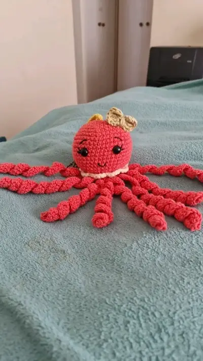 Pulpo de apego tejido a crochet (nuevo) - miniatura 2