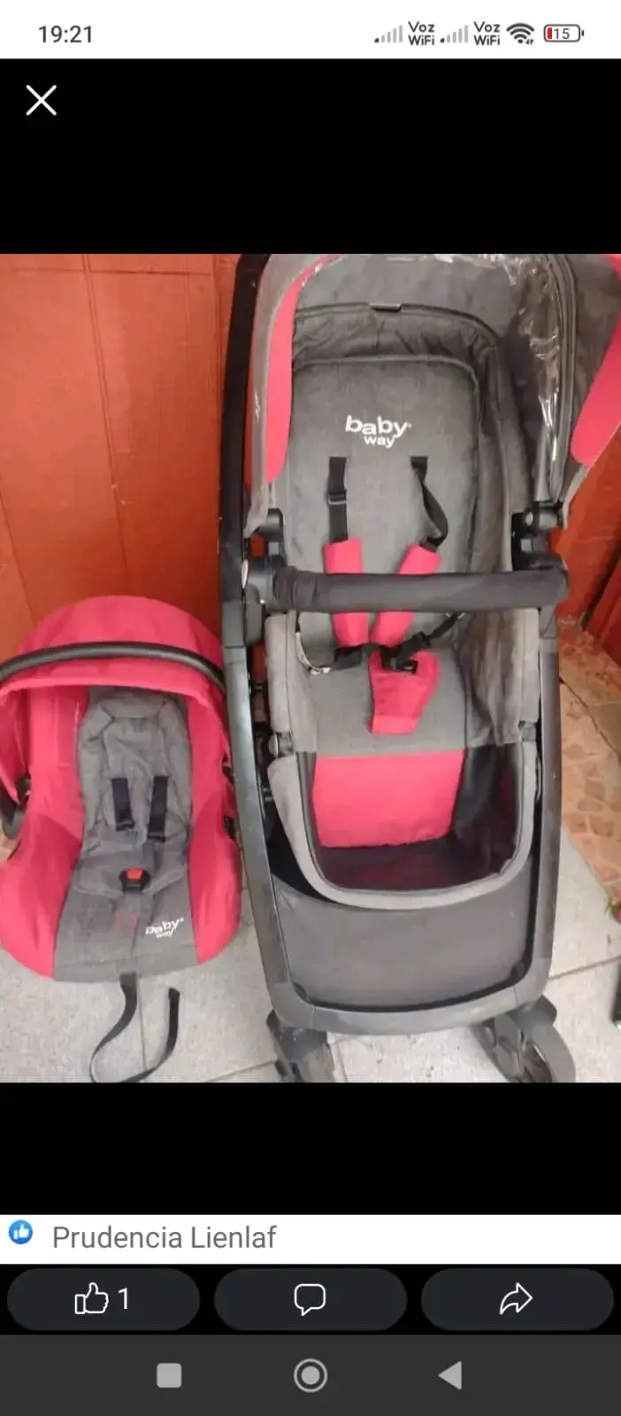 Coche de bebé Baby Way con silla
