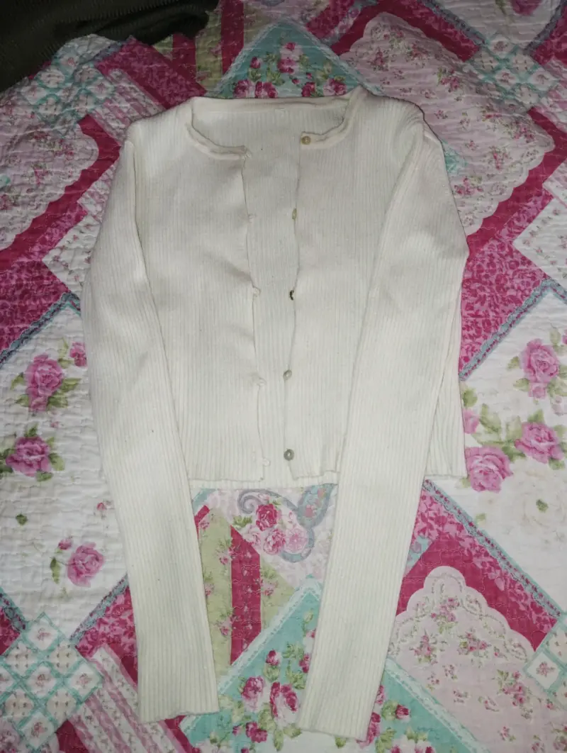 Chaleco color crema para mujer