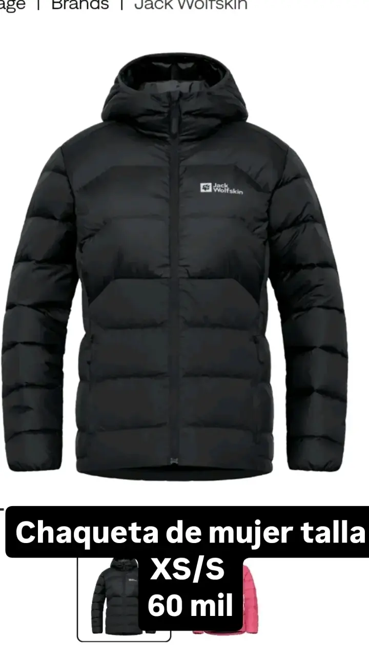 Chaqueta de plumas Jack Wolfskin para mujer