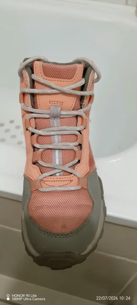 Zapatillas,deportivas altas color salmony gri - 4